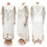 Fake Two-Piece African Dresses For Women Traditional Nigeria