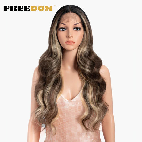 Freedom Synthetic Lace Front Wigs Body Wave Ombre