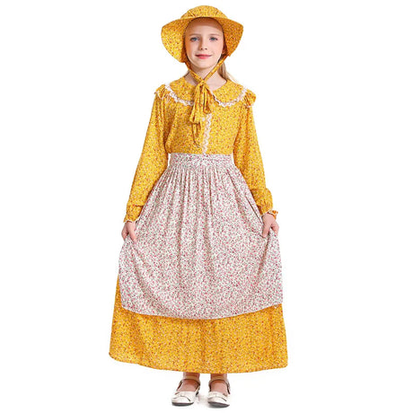 Kids Maid Dress Cosplay Kid Girl Fancy Pastoral