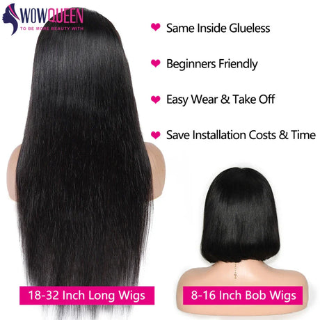 Wear And Go Bob Wig Glueless Wig Human