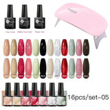 Gel Nail Polish Set With W