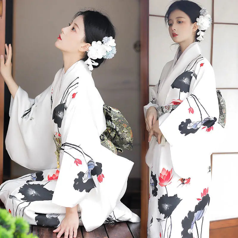 Kimono Women Japanese Traditional Yukata Haori Kimonos Cosplay