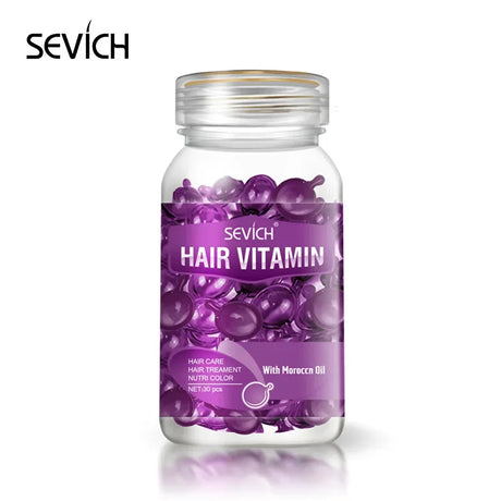 Women Hair Oil Capsule Smooth Silky Keratin Hair