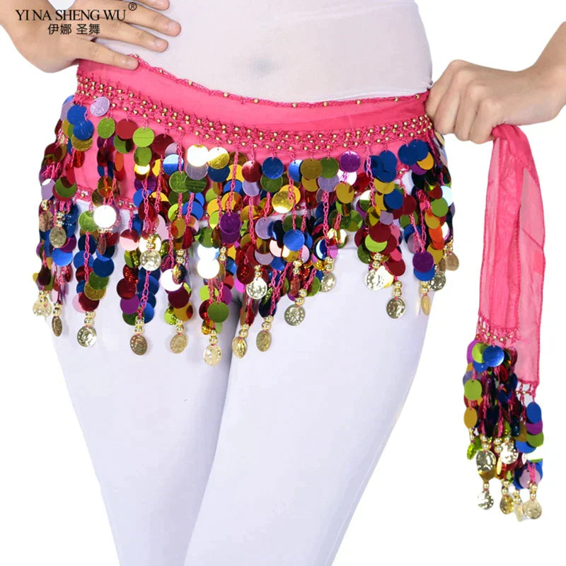 Colorful Belt Belly Dance Belt Costumes Double Layers