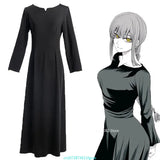 Anime Chainsaw Man Makima Black Dress Cosplay Costume