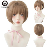 Jhh Wigs Black Short Bob Wig For Girl