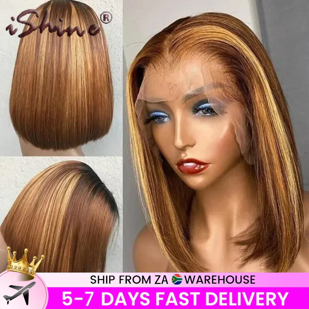 Ishine Highlight Straight Bob Wig Lace Front