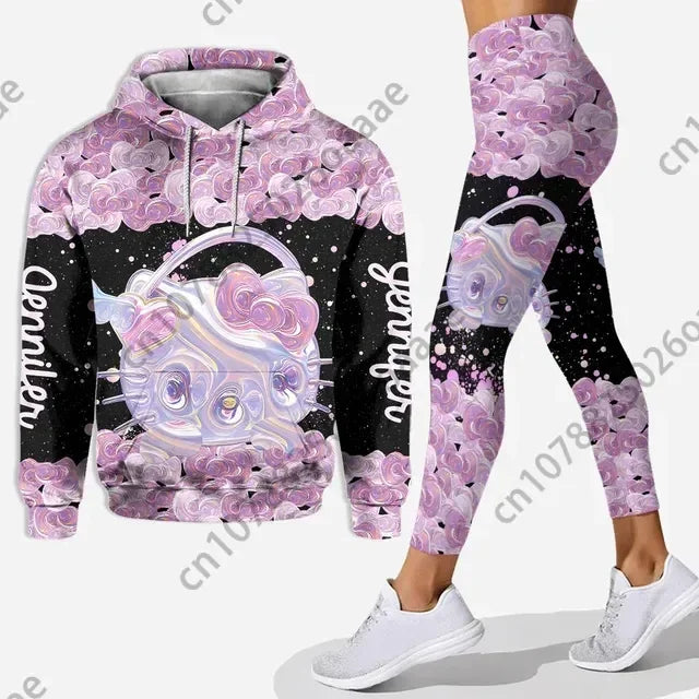 Disney Hello Kitty D Kitty Cat Hoodie Women'S