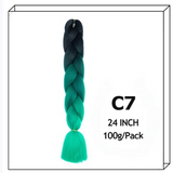 Synthetic Long Jumbo Ombre Braiding Hair For Women