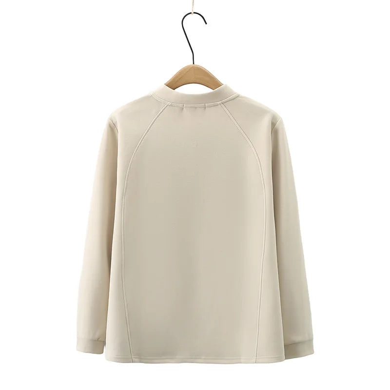 Womens Zipper Jacket Autumn Casual Clothing Fashion 3D