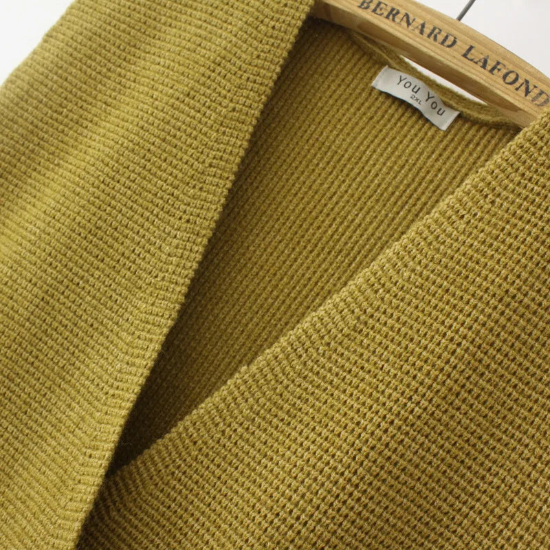 Stylish V-Neck Solid Color Knitted Sweater Vest Womens