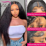 Elva Hair Yaki Straight Human Hair Wigs Full