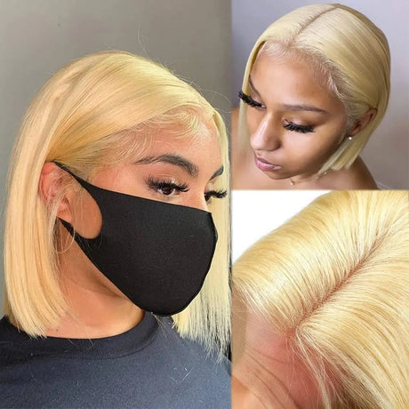 Straight Highlight Lace Front Human Hair 13X4 Lace