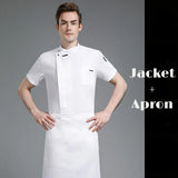 Unisex Chef Jacket Short/Long Sleeve Men Women Crossover