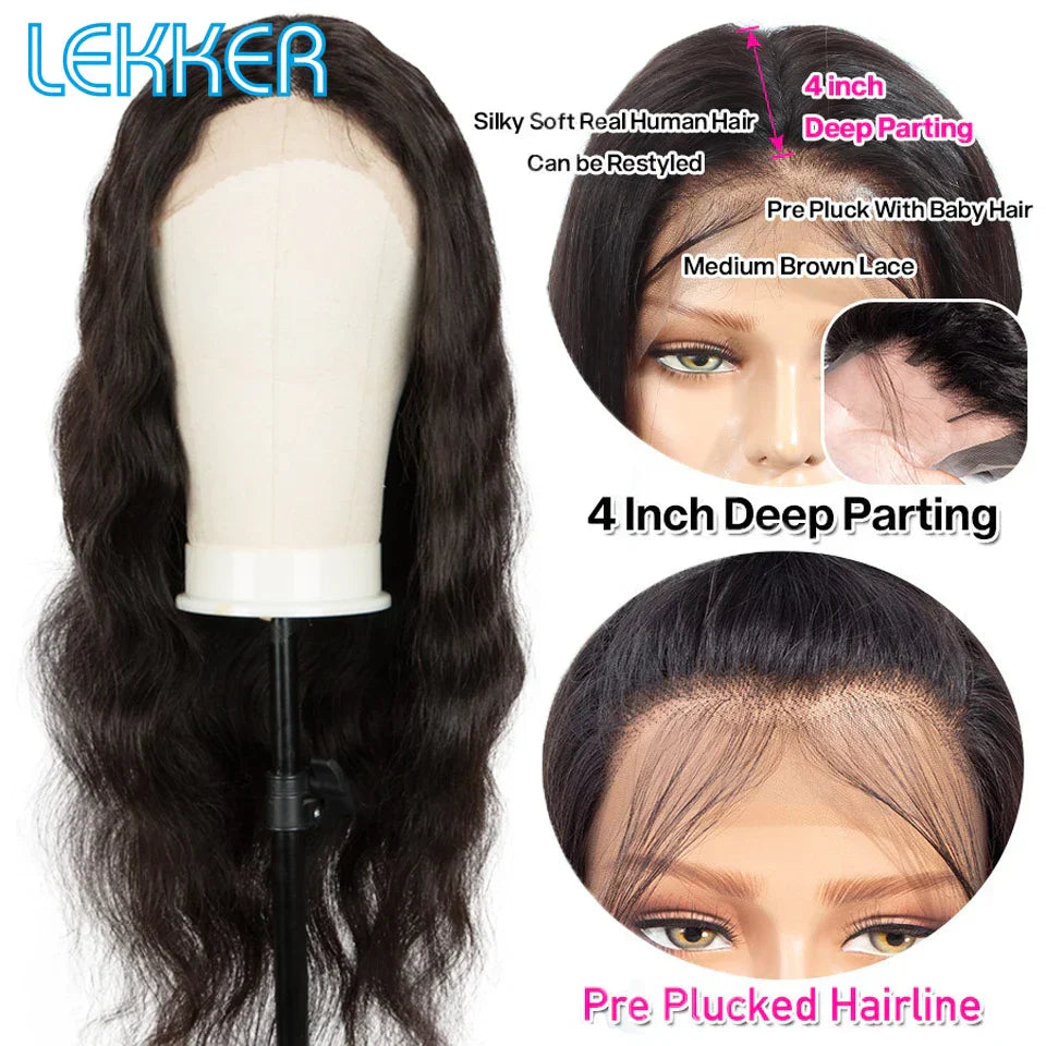 Lekker Wavy Part Lace Front Human