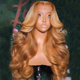 Honey Blonde Body Wave 13X6 Lace Frontal Wig