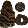 Clip In Human Hair Extensions Straight Natural Light