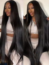 Density 13X6 Hd Lace Frontal Wig Bone Straight