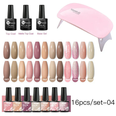 Gel Nail Polish Set With W