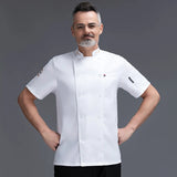 Chef Jacket Men Women Short Sleeve Cook Shirts