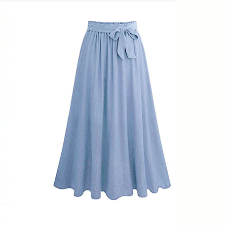 Casual Streetwear Long Skirts Women Summer Chiffon Lace