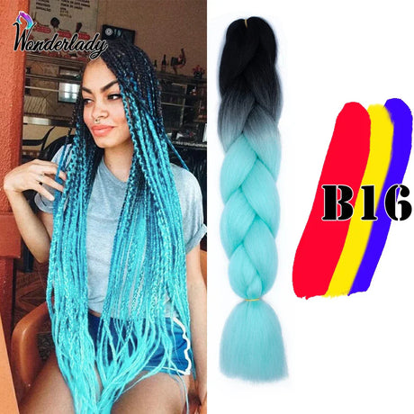 Wonderlady Color Long Colored Braiding Hair Jumbo Braids