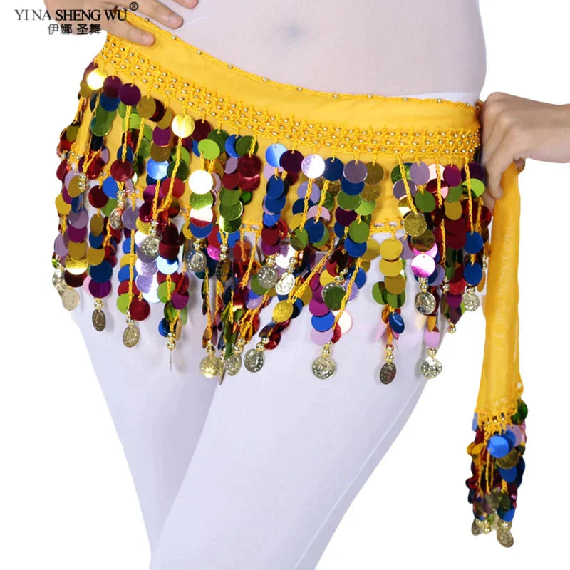 Colorful Belt Belly Dance Belt Costumes Double Layers