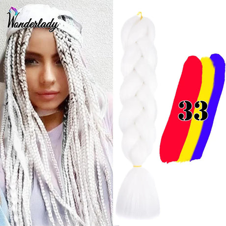 Wonderlady Color Long Colored Braiding Hair Jumbo Braids