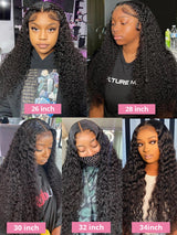 Deep Wave Frontal Wig Brazilian Curly Human