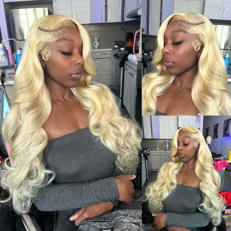 Luvin Body Wave Blonde Hd Transparent Lace Frontal