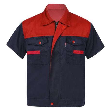 Men Women Short Sleeve Work Coat Workshop Shirts