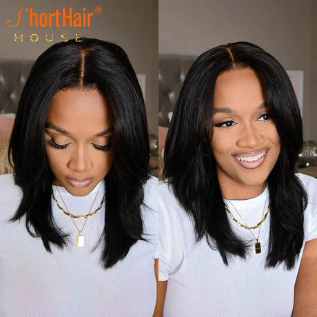 Wear And Go Layered Wavy Human Hair Wigs