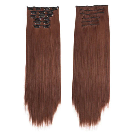 Synthetic Clip In Hair Extensions Pcs/Set Clips Long