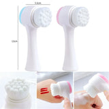 Silicone Face Cleansing Brush Double-Sided Facial Cleanser Blackhead