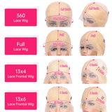 Straight Blonde Lace Front Wig Human Hair 13X4