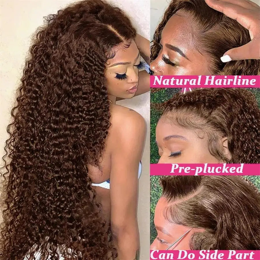 Chocolate Brown Lace Front Wig 13X6