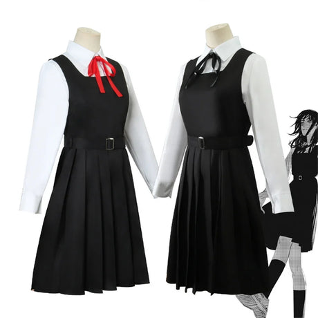 Anime Chainsaw Man Cosplay Mitaka Asa Costume Dress