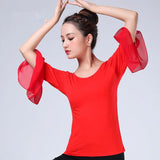 New Autumn Half Sleeve Adult Women International Ballroom