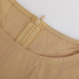 O-Neck High-Waist Midi Dress Party Dress Embroidery Lace