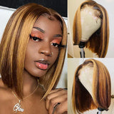 Highlight Straight Short Bob Wig X Hd Transparent