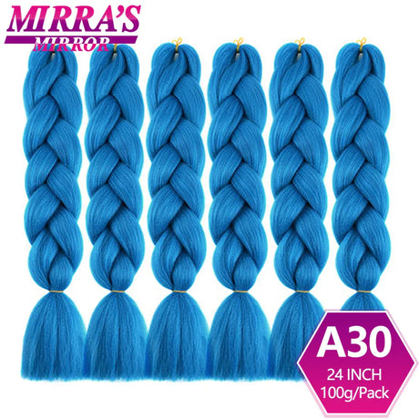 Jumbo Ombre Braids - Black, Brown, Blue, Pink