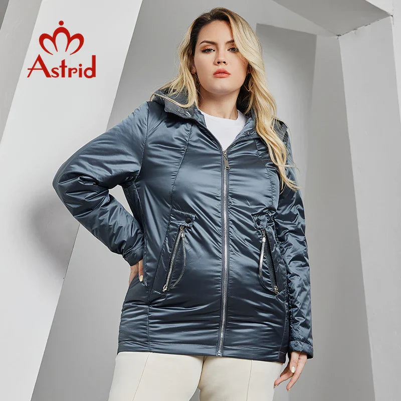 Astrid Autumn Winter Women' Jacket Long Thin Cotton