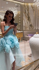 Prom Dresses Flower Organza Formal Occasion