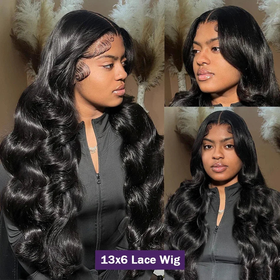 Hd Transparent Body Wave Lace Front Wig