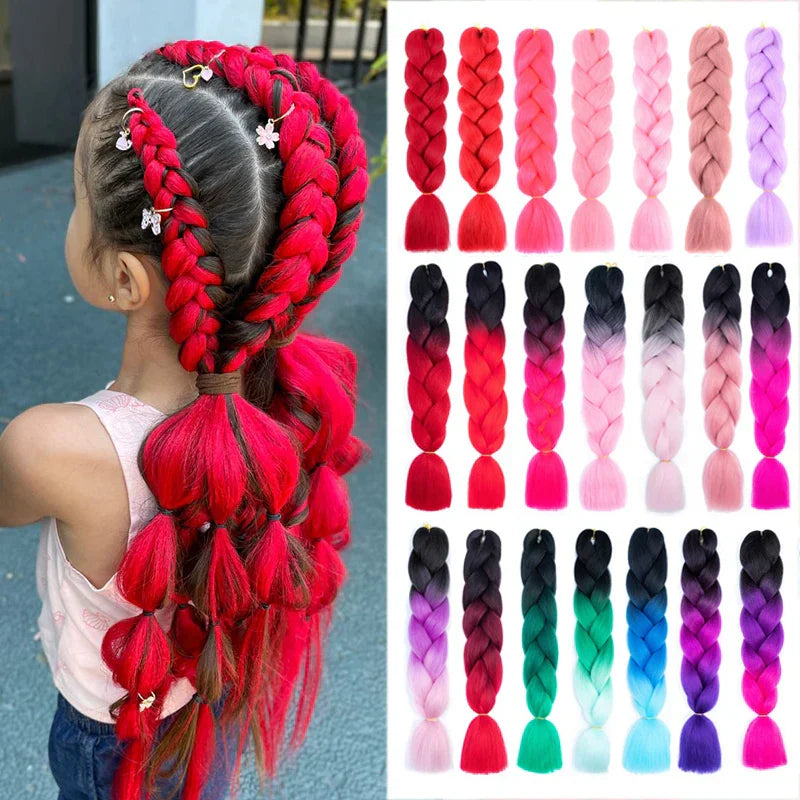 Synthetic Jumbo Braiding Hair Extension " Heat Resistant