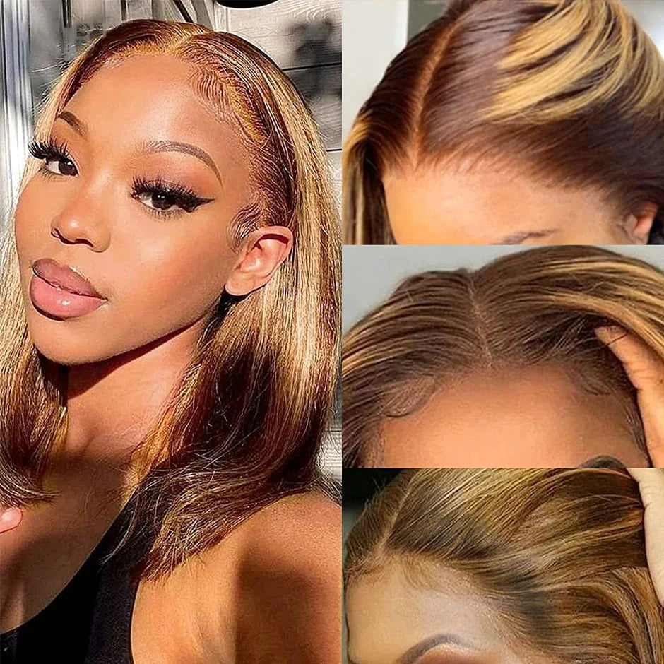 Ishine Highlight Straight Bob Wig Lace Front