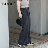 Spring Autumn New Fashion Generous Straight Pants Pants