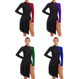 Womens Contemporary Lyrical Dance Dress Long Sleeve Color