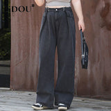 Spring Autumn New Fashion Generous Straight Pants Pants