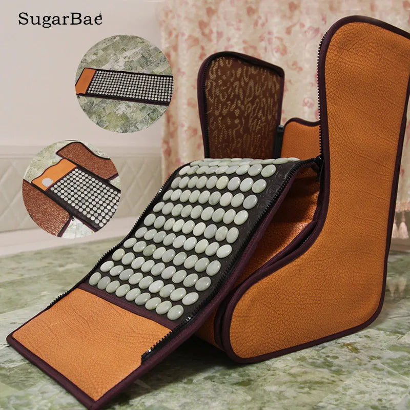 Jade Stone Massage Cushion Thermal Foot Barrel Mattress